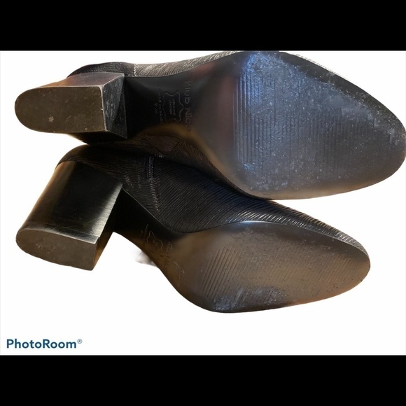 Klub Nico Black Leather Bernarda Booties size  9M - Picture 8 of 9